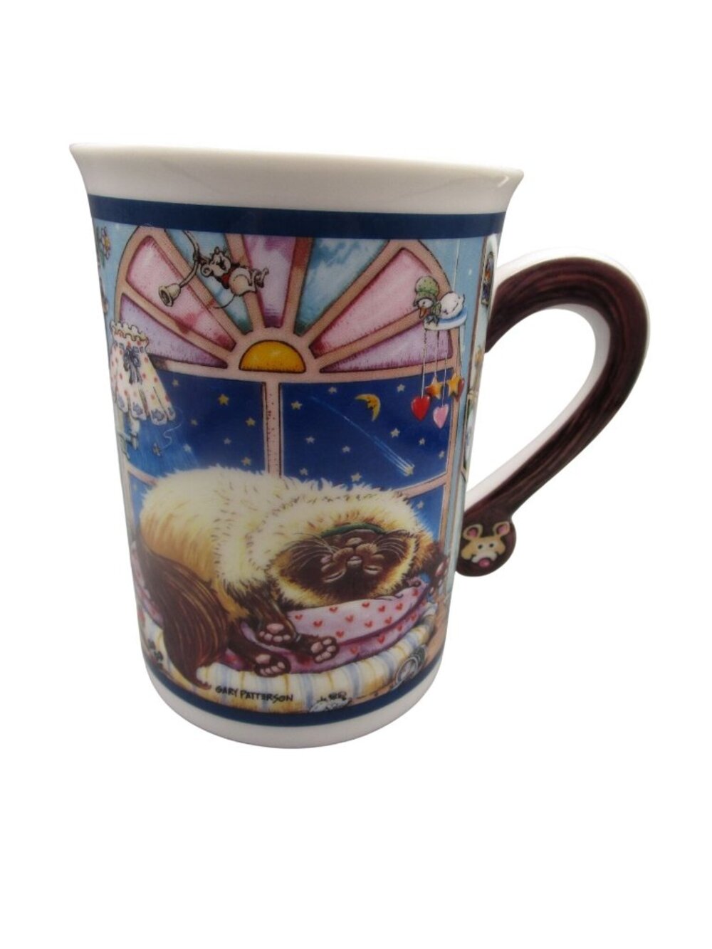 Vintage Comical Cats Spoiled Rotten Gary Patterson Danbury Mint Porcelain Mug